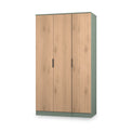 Jago-tall-3-door-wardrobe-green from Roseland Furniture