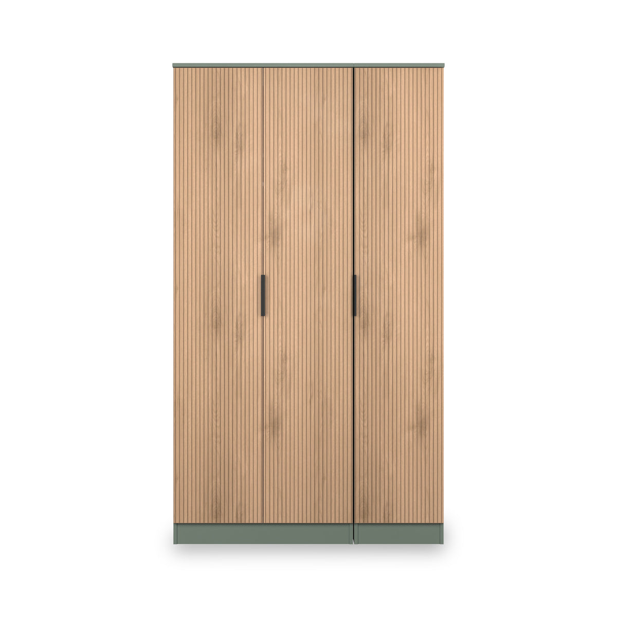 Jago-tall-3-door-wardrobe-green from Roseland Furniture