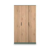 Jago-tall-3-door-wardrobe-green from Roseland Furniture