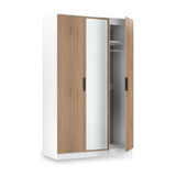 Jago-tall-3-door-mirrored-wardrobe-white from Roseland Furniture