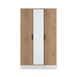 Jago-tall-3-door-mirrored-wardrobe-white from Roseland Furniture