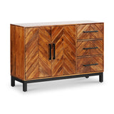 Loric Parquet Mango Wood Small Sideboard Cabinet from Roseland Furniture