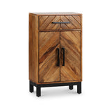 Loric Parquet Mango Wood Mini Sideboard from Roseland Furniture