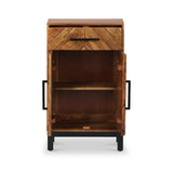 Loric Parquet Mango Wood Mini Sideboard