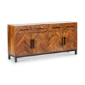 Loric Parquet Mango Wood Large Sideboard