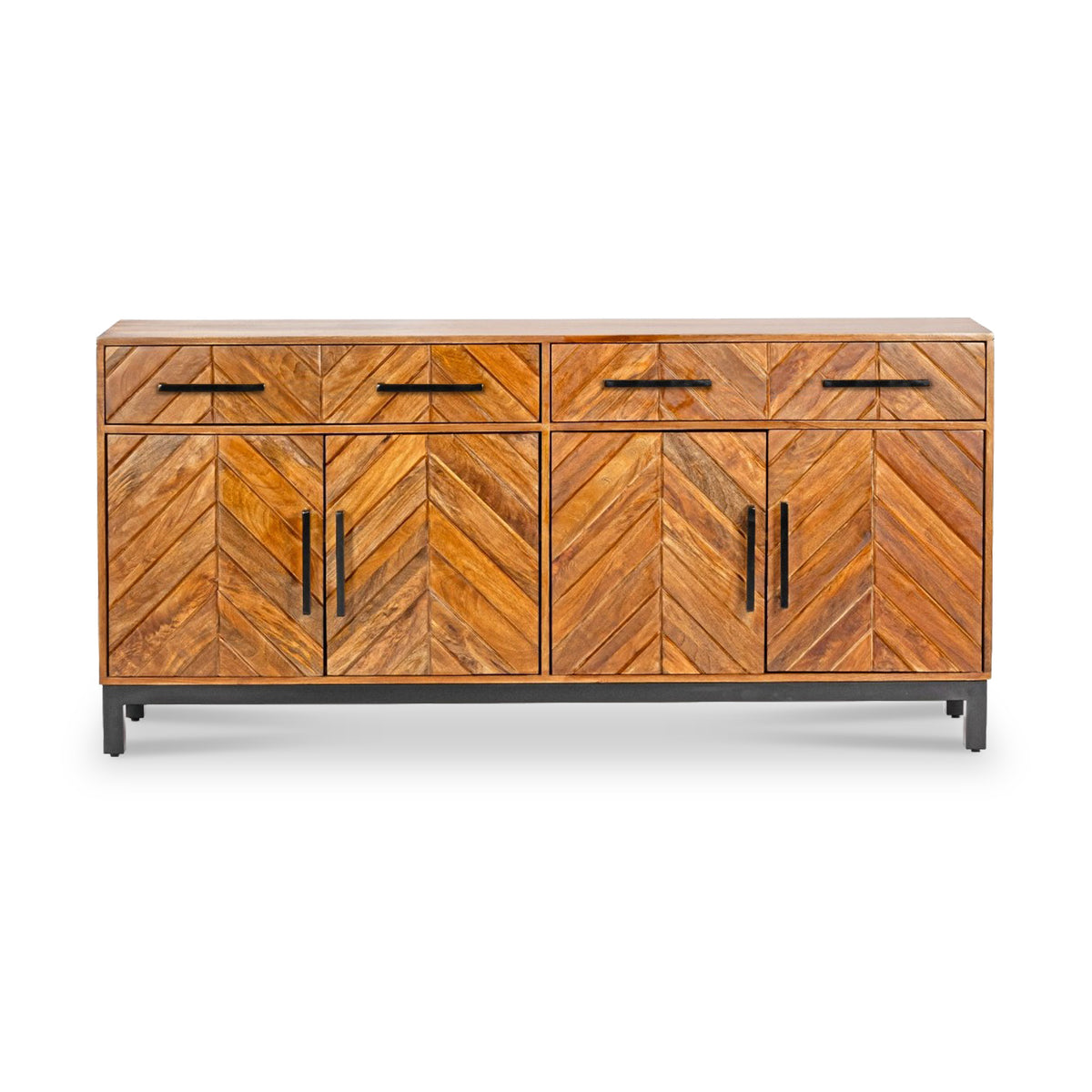 Loric Parquet Mango Wood Large Sideboard