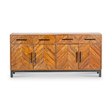 Loric Parquet Mango Wood Large Sideboard