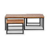 Loric Parquet Mango Wood Coffee Table