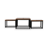 Loric Parquet Mango Wood Coffee Table