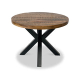 Carrow Mango 130cm Round Dining Table from Roseland Furniture