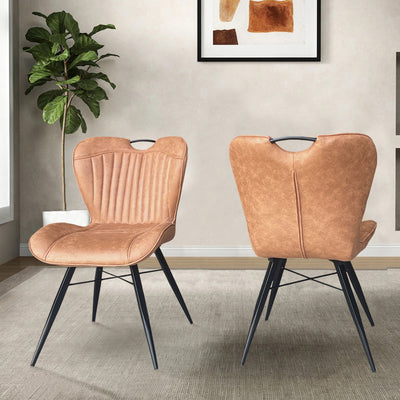 Peran Soft Faux Leather Dining Chair