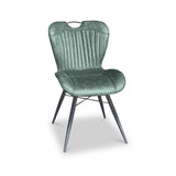 Peran Green Soft Faux Leather Dining Chair from Roseland Furniture