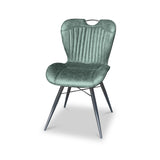 Peran Green Soft Faux Leather Dining Chair