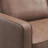 Jefri Faux Leather 3 Seater Sofa Brown from Roseland Furniture