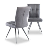 Kourt Grey Faux Leather Dining Chair