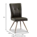 Johan-Faux-Leather-Panelled-Back-Dining-Chair-Brown from Roseland Furniture