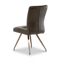 Johan-Faux-Leather-Panelled-Back-Dining-Chair-Brown from Roseland Furniture