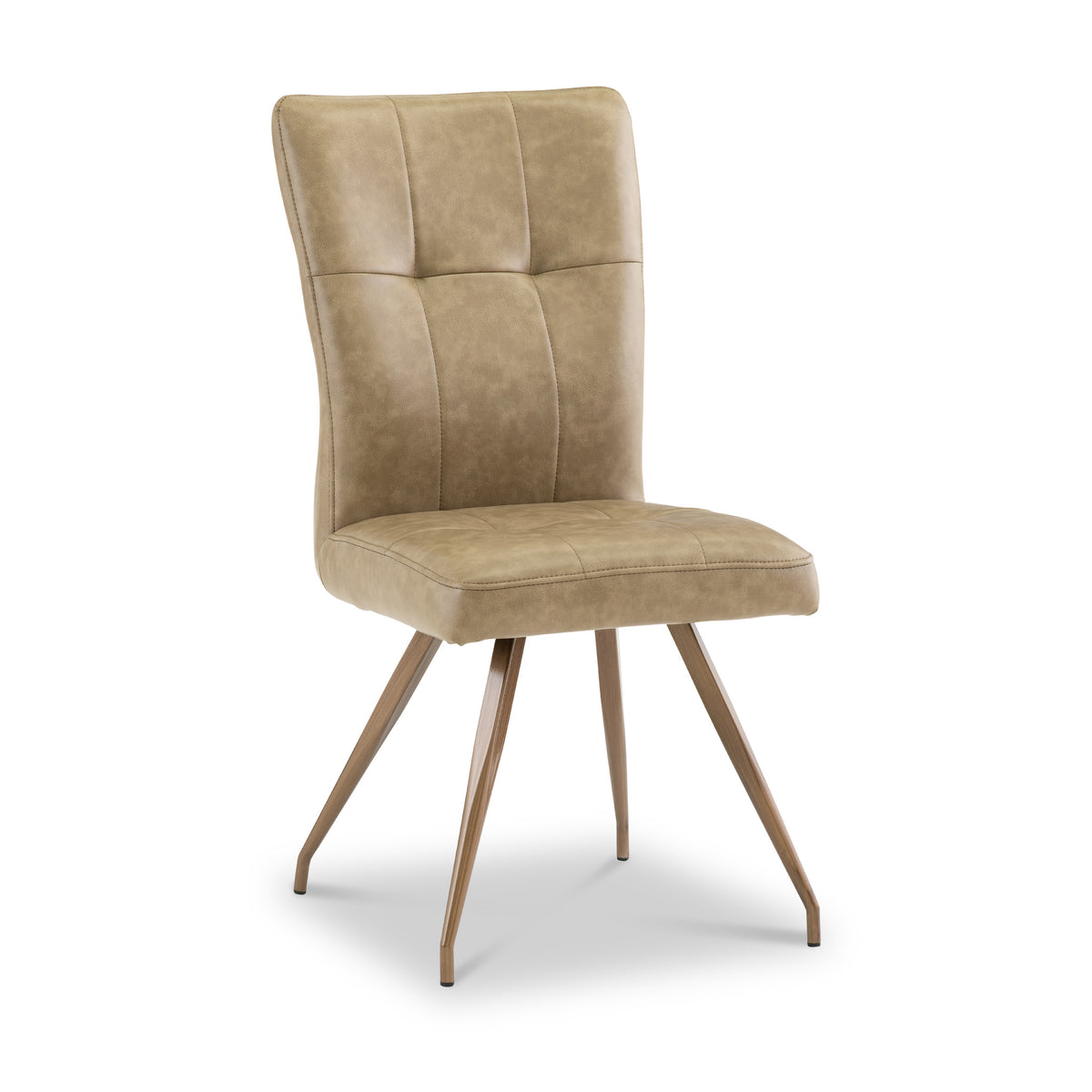 Johan-Faux-Leather-Panelled-Back-Dining-Chair-Taupe from Roseland Furniture