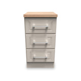 Talland Ash 3 Drawer Bedside Cabinet by Roseland Furniture