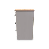 Talland Ash 3 Drawer Bedside Cabinet by Roseland Furniture