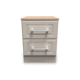 Talland Ash 2 Drawer Bedside Cabinet by Roseland Furniture