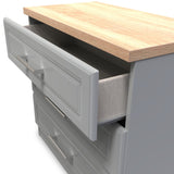 Talland Grey 3 Drawer Chest by Roseland Furniture