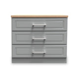 Talland Grey 3 Drawer Chest by Roseland Furniture