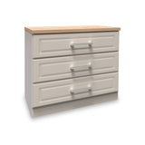 Talland Taupe 3 Drawer Chest by Roseland Furniture