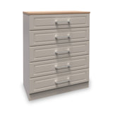 Talland Ash 5 Drawer Chest by Roseland Furniture