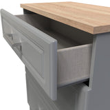 Talland Grey 3 Drawer Deep Chest by Roseland Furniture