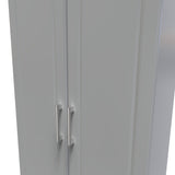 Talland Grey 2 Door 2 Drawer Wardrobe by Roseland Furniture