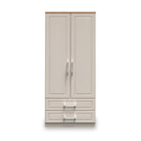 Talland Ash 2 Door 2 Drawer Wardrobe by Roseland Furniture