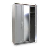 Talland Grey Triple Wardrobe by Roseland Furniture