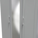 Talland Grey Triple Wardrobe by Roseland Furniture