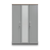 Talland Grey Triple Wardrobe by Roseland Furniture