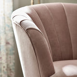 Hartwell-velvet-accent-chair-blush from Roseland Furniture