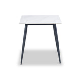 Avril White Sintered Stone 75cm Square Dining Table from Roseland Furniture