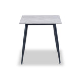 Avril Grey 75cm Sintered Stone Square Dining Table from Roseland Furniture