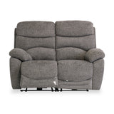 Seville Ash Fabric Electric Reclining 2 Seater Sofa from Roseland Furniture