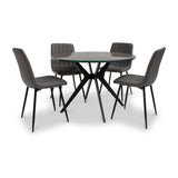 Louie-grey-oak-effect-round-dining-table from Roseland Furniture