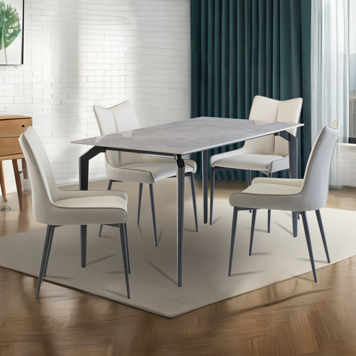 Nadia-140cm-Sintered-Stone-Dining-Table from Roseland Furniture