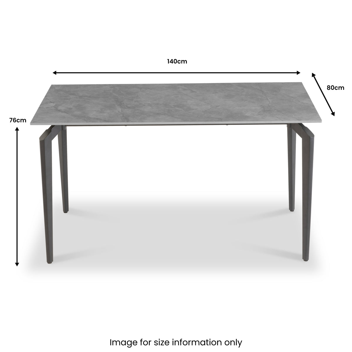 Nadia-140cm-Sintered-Stone-Dining-Table from Roseland Furniture