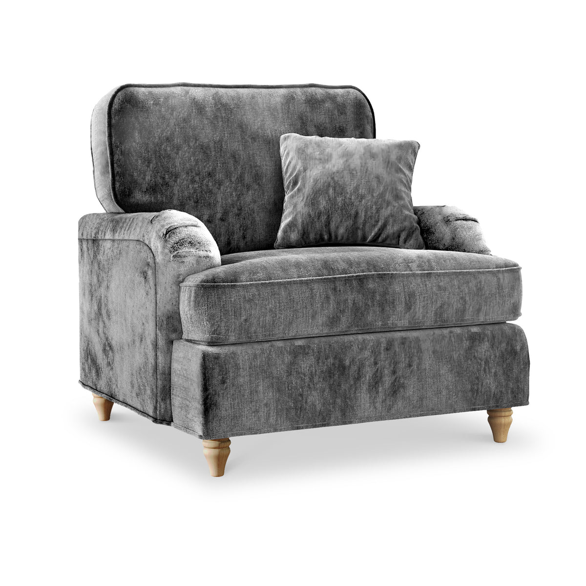 Arthur Charcoal Armchair from Roseland Furniture