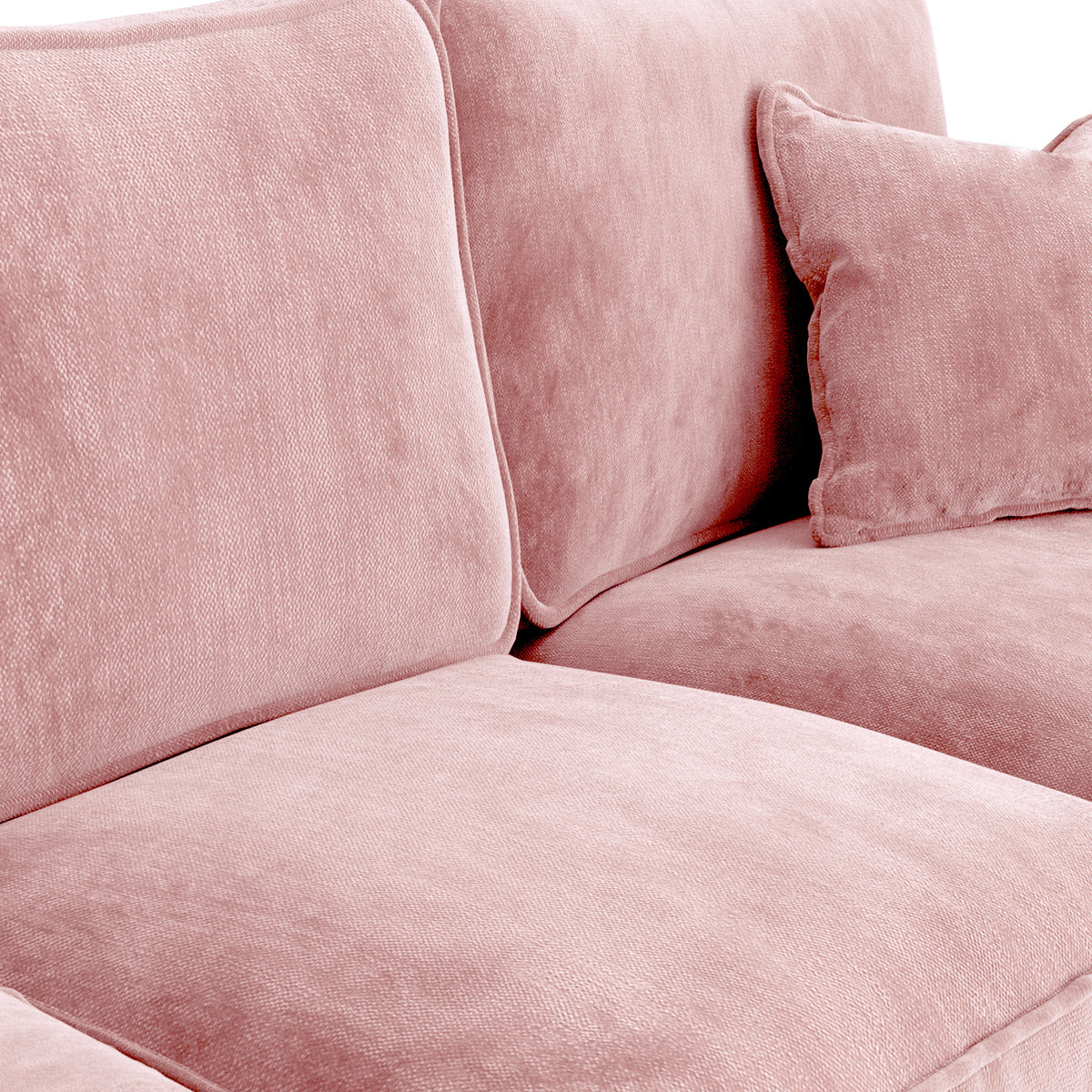 Arthur Blush Pink 4 Seater Sofa from Roseland Furniture