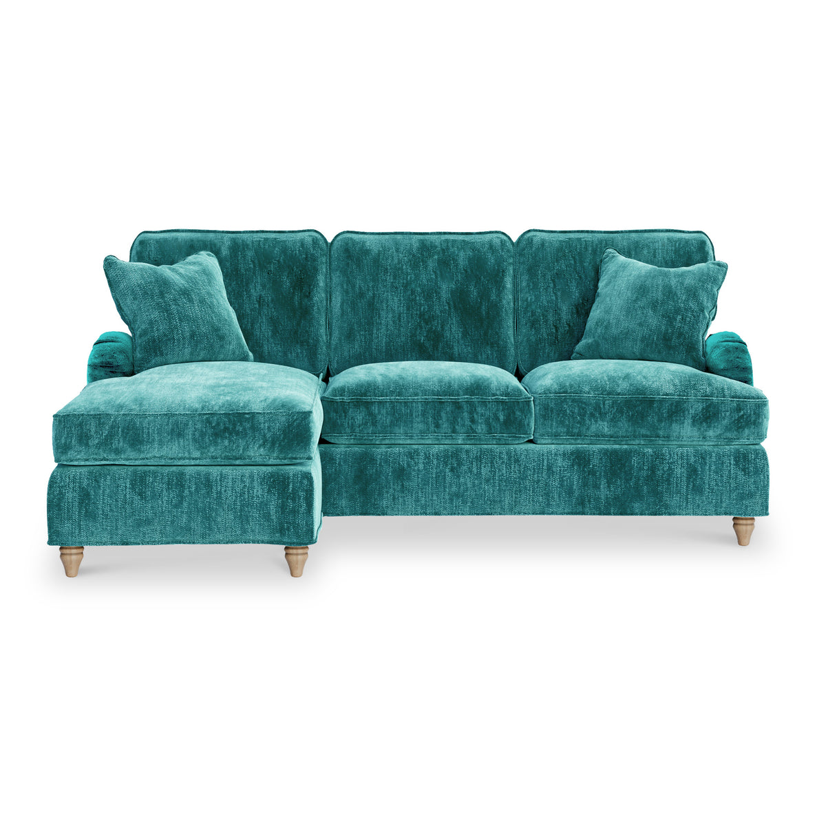 Arthur Emerald Green LH Chaise Sofa from Roseland Furniture