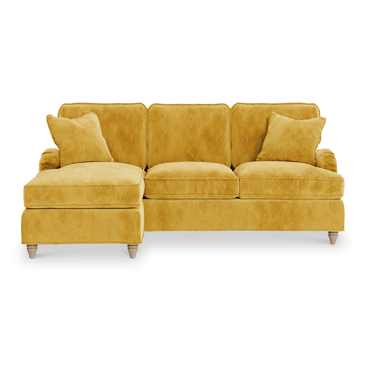 Arthur Gold LH Chaise Sofa from Roseland Furniture