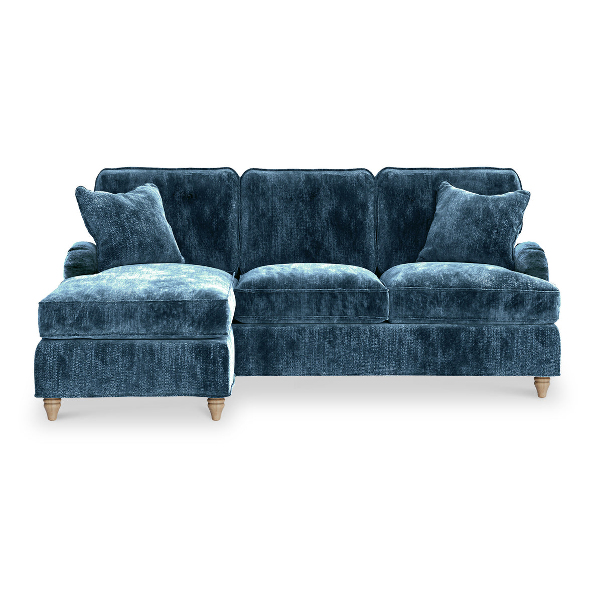 Arthur Navy Blue LH Chaise Sofa from Roseland Furniture