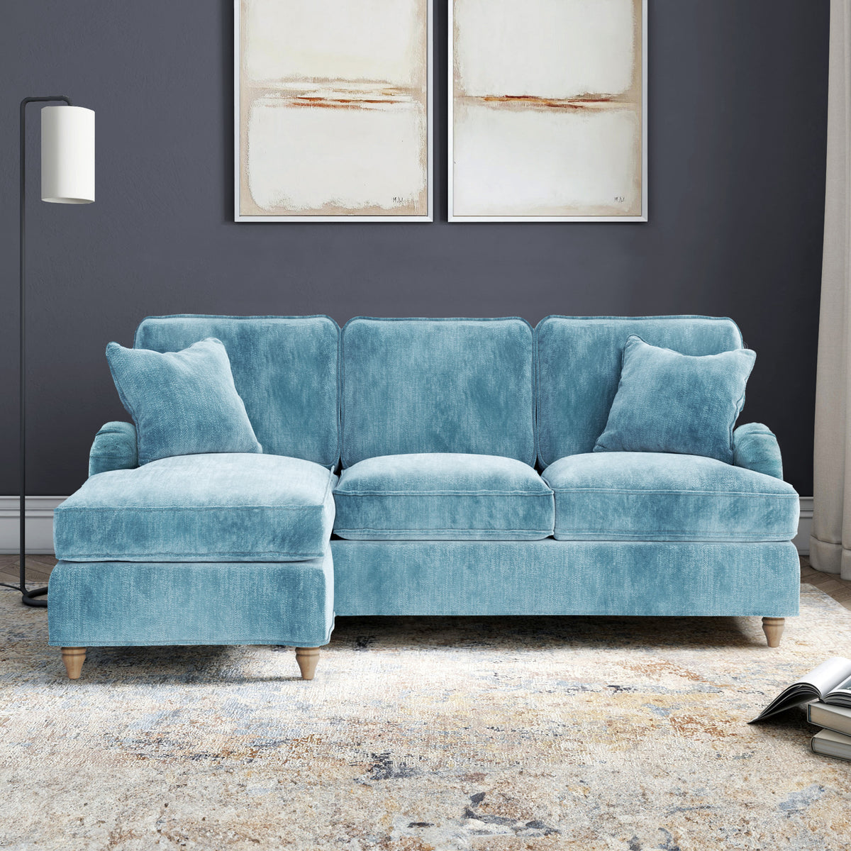 Arthur Lagoon LH Chaise Sofa from Roseland Furniture