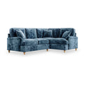 Arthur Navy Blue Corner Sofa from Roseland Furniture