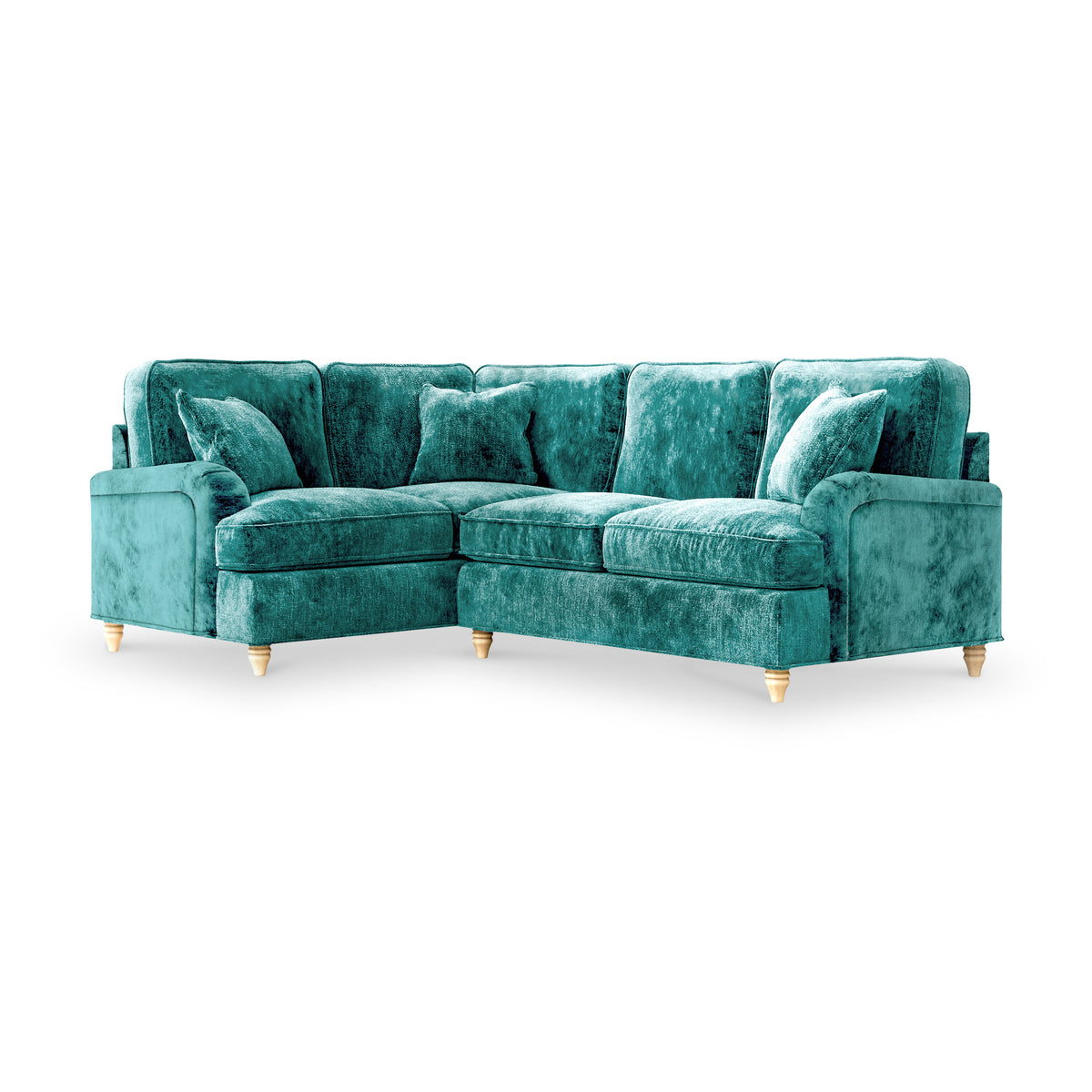 Arthur Emerald Green Corner Sofa from Roseland Furniture